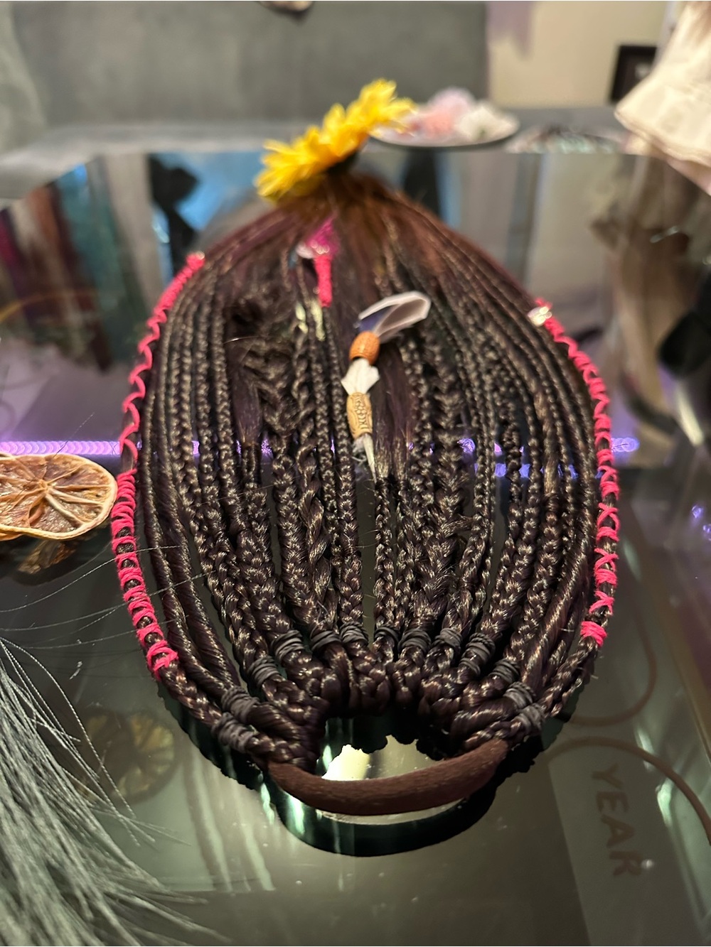 Boho Feather & Flower Hair Extension Accessory